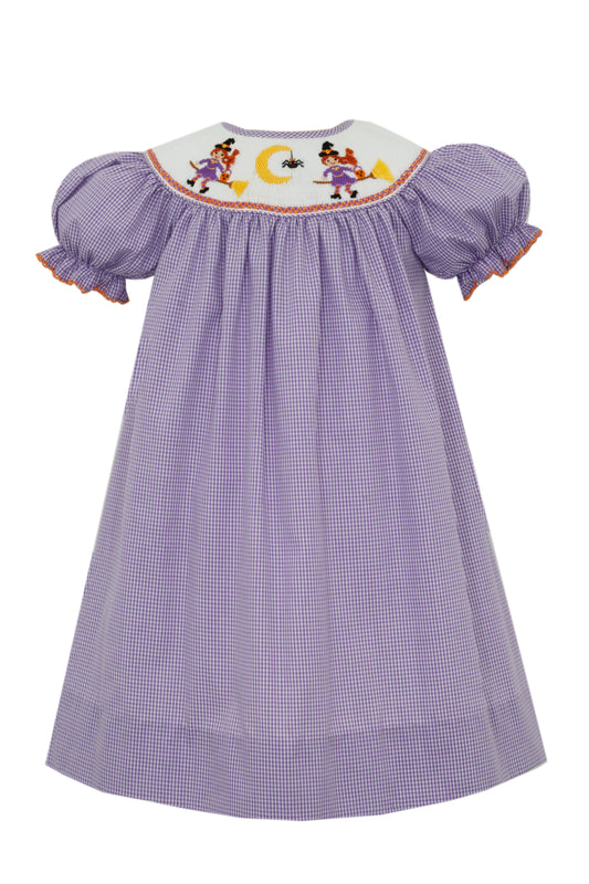 Halloween Purple Gingham Bishop