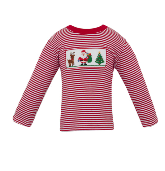 Santa Red Stripe T-Shirt