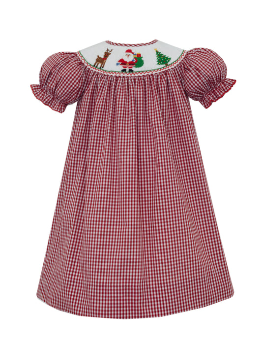 Santa Red Gingham Bishop