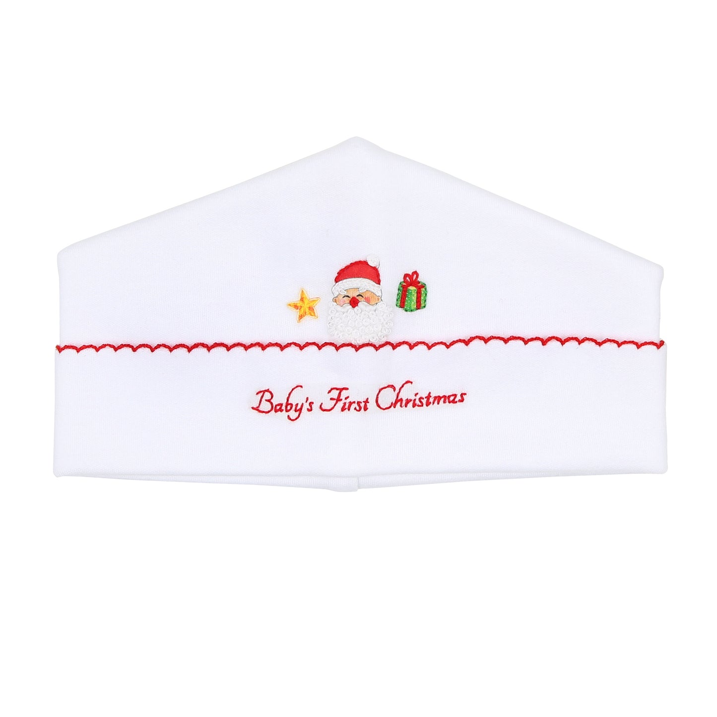 Jolly Holiday Embroidered Baby's First Hat