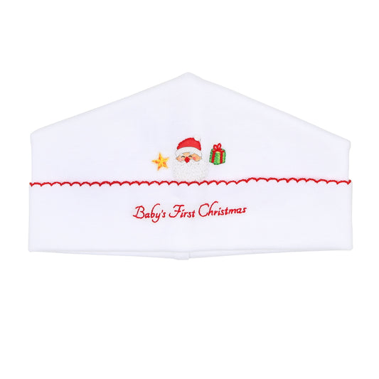 Jolly Holiday Embroidered Baby's First Hat