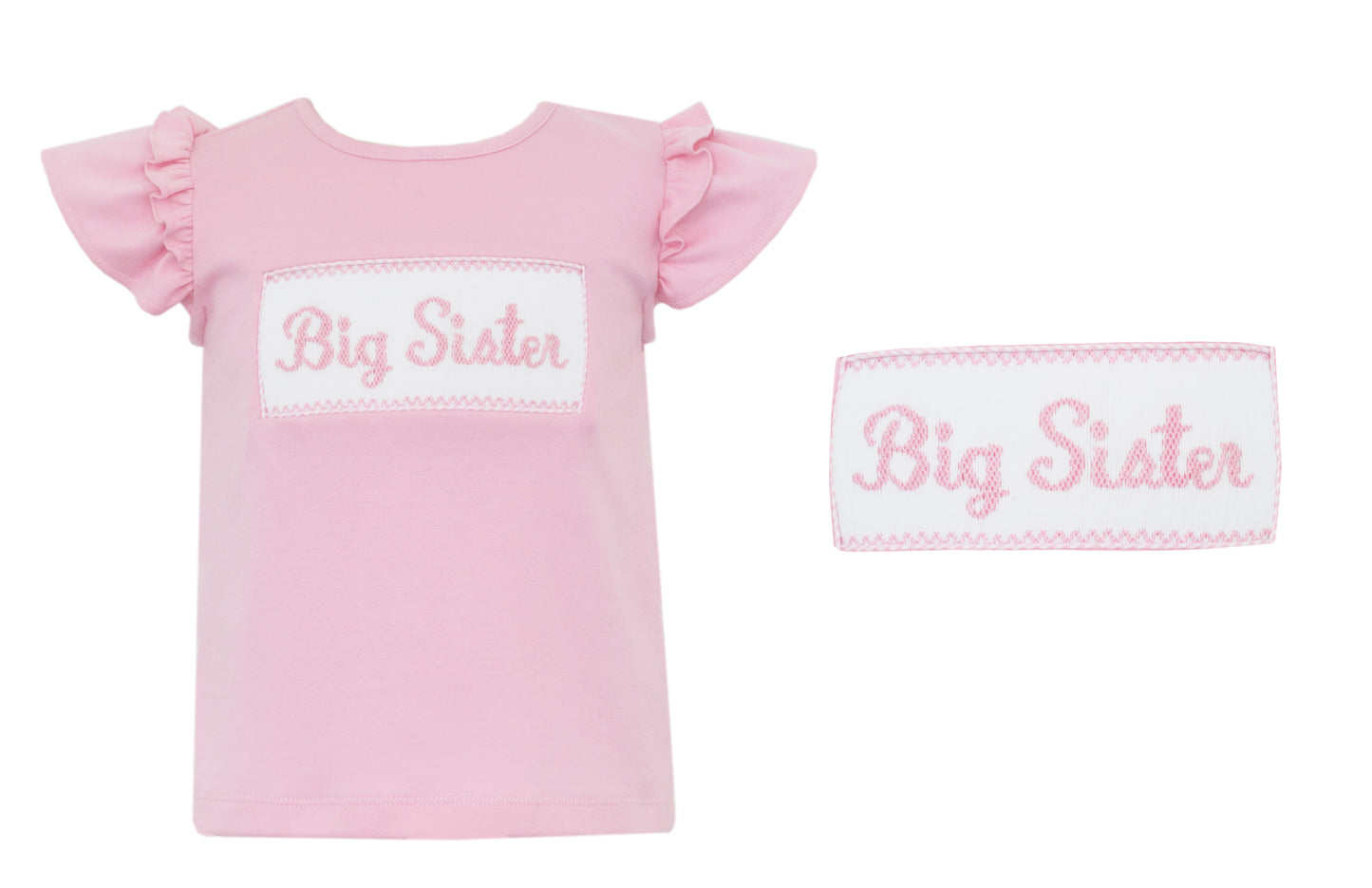 Big Sister Smocked T Shirt