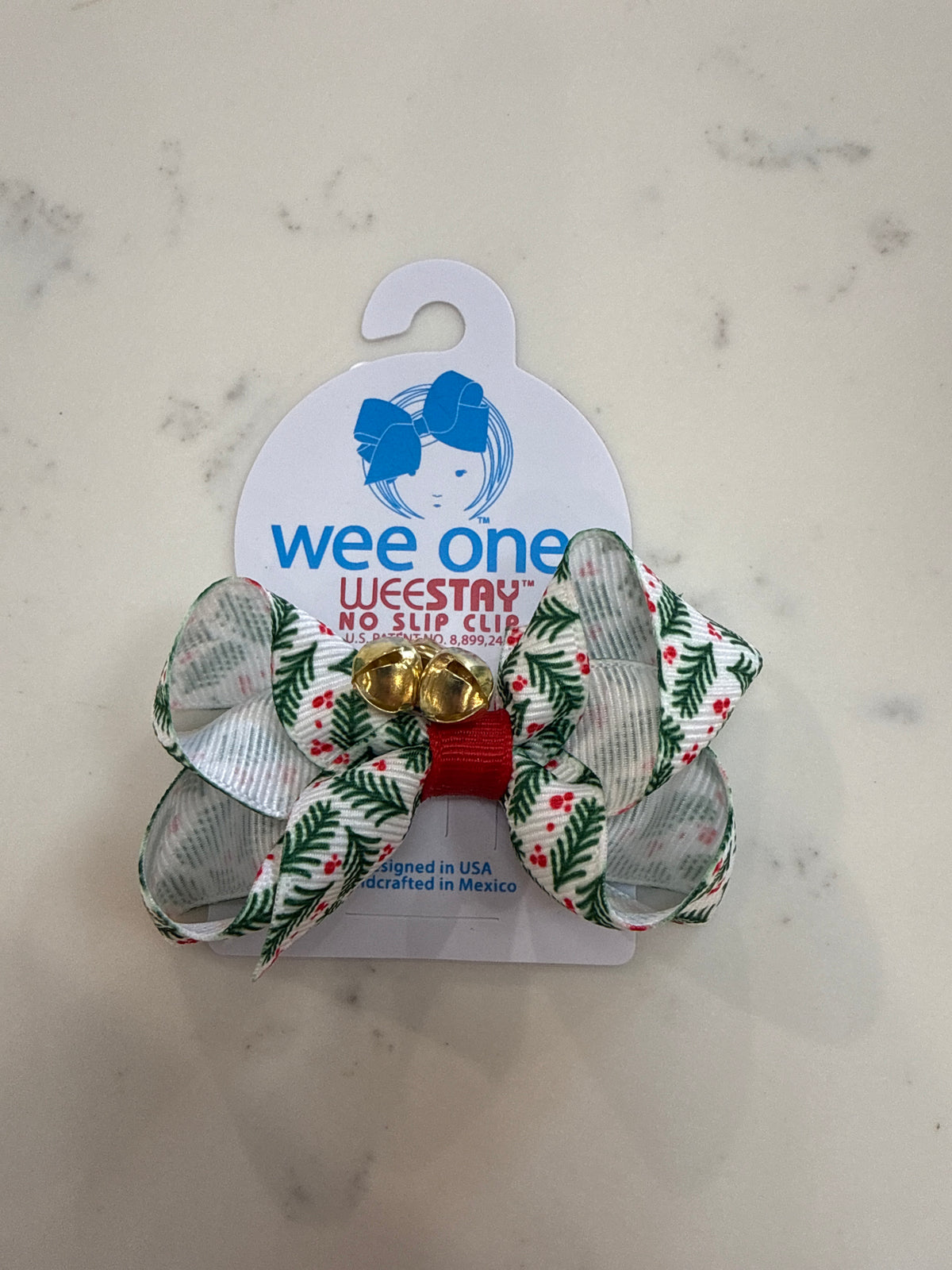Mini Christmas Printed Jingle Bells Bows