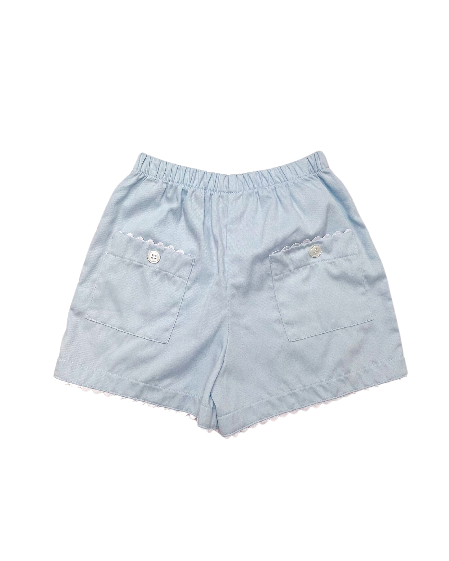Blue Pique Retro Short