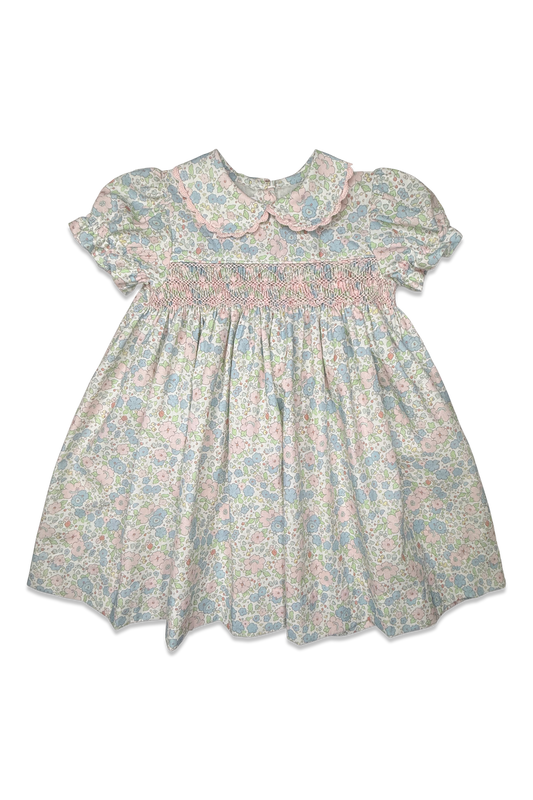 S/S Smocked Day Dress - Lynwood Floral