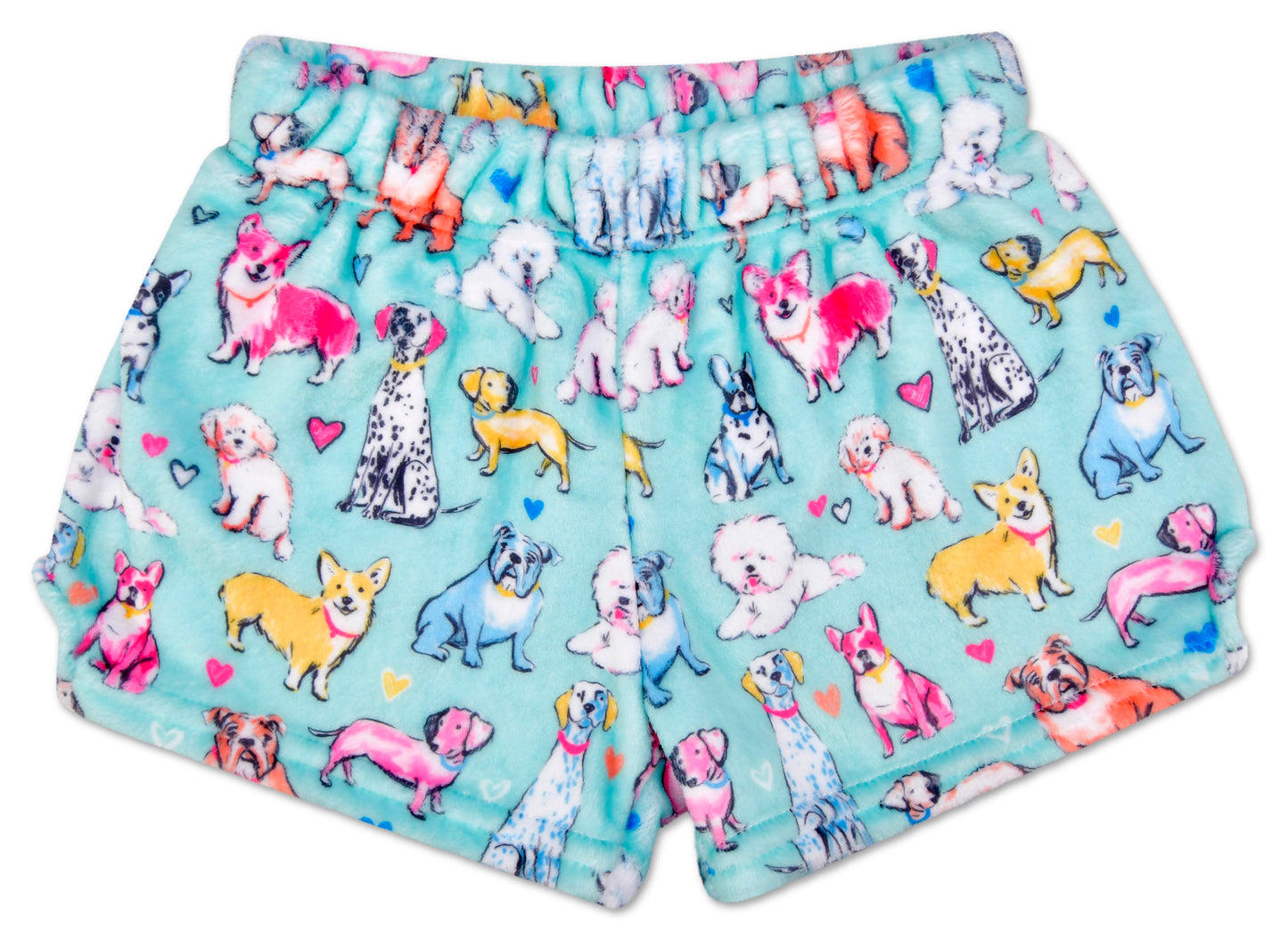 Preppy Pups Plush Shorts