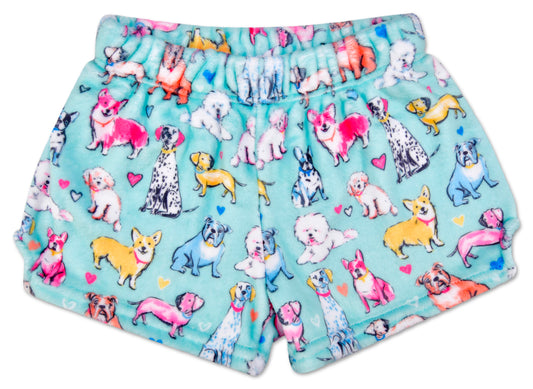 Preppy Pups Plush Shorts