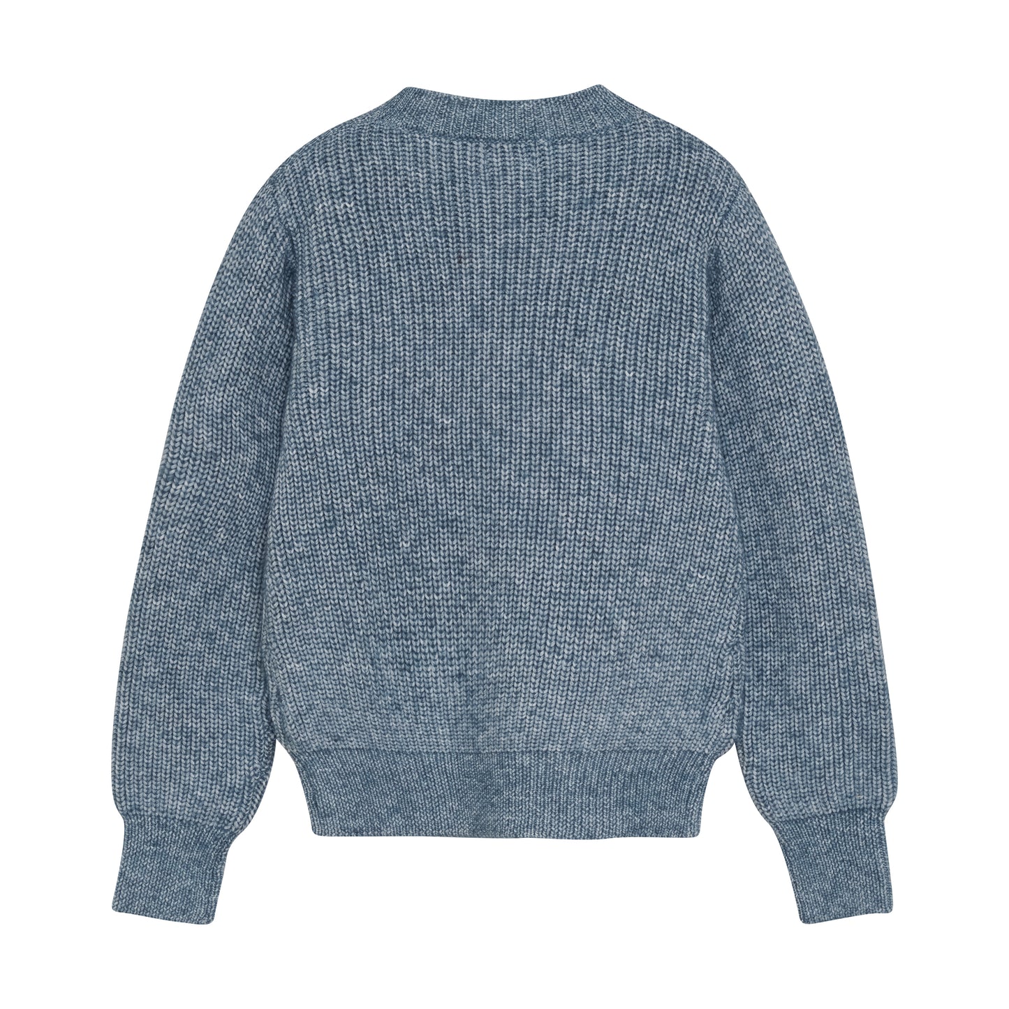 Denim Knit Pullover Sweater