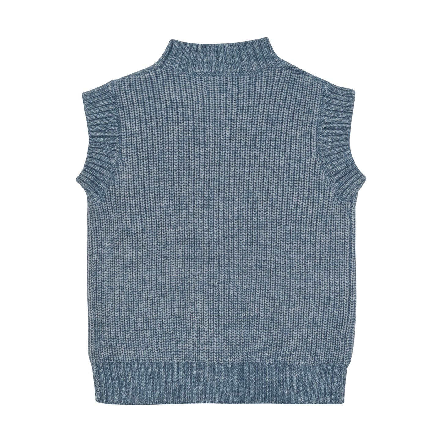 Denim Slipover Knit Sweater Vest