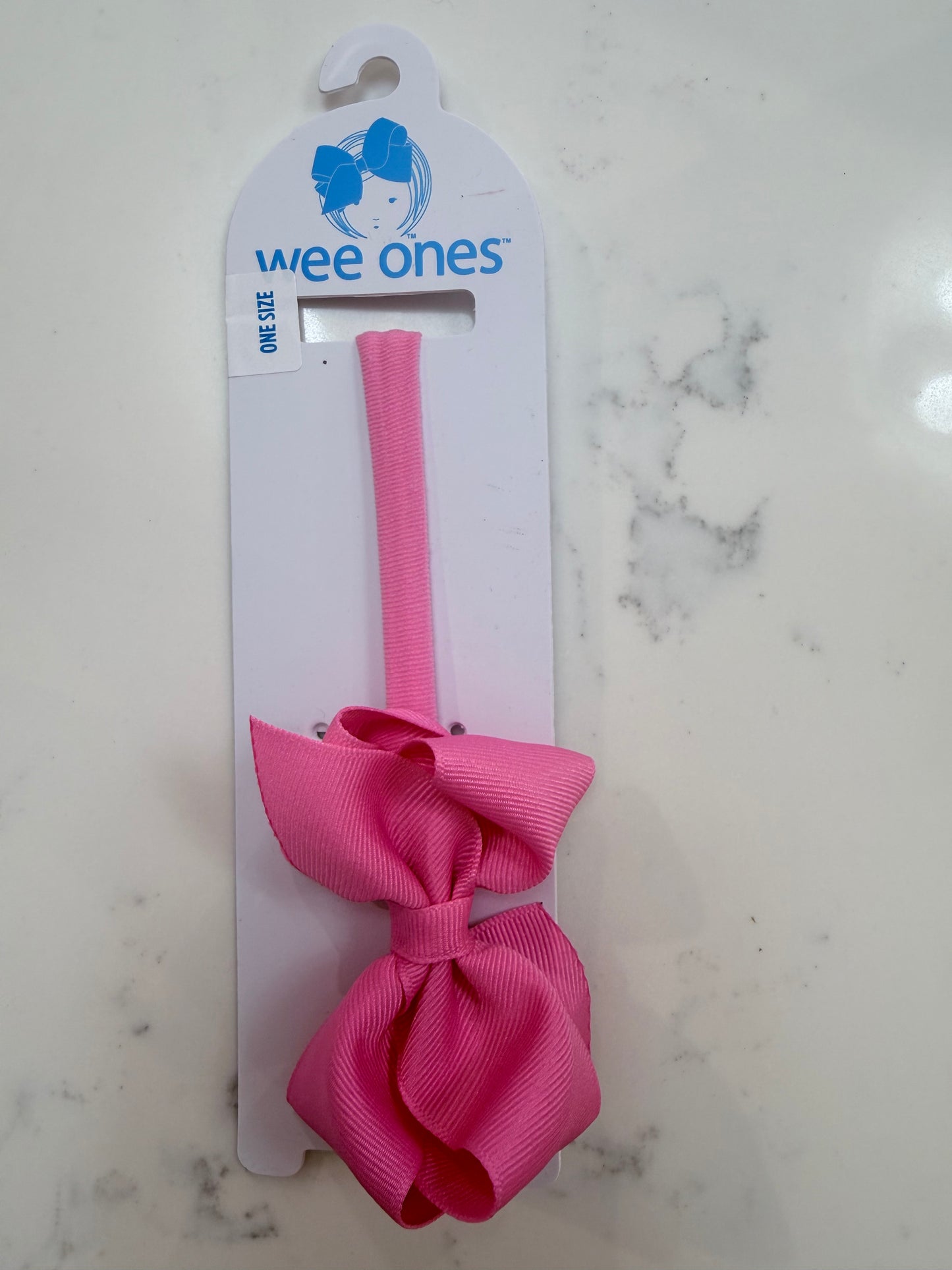 Exta Small Grosgrain Bow on Matching Skinny Nylon Band