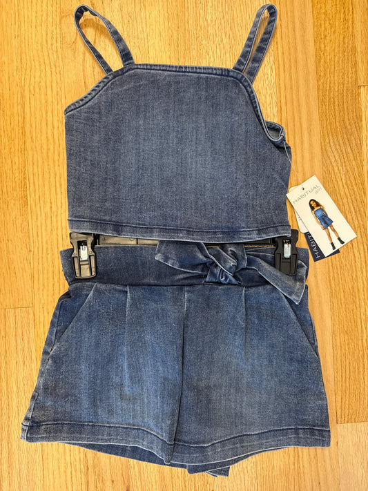 Denim Short Set