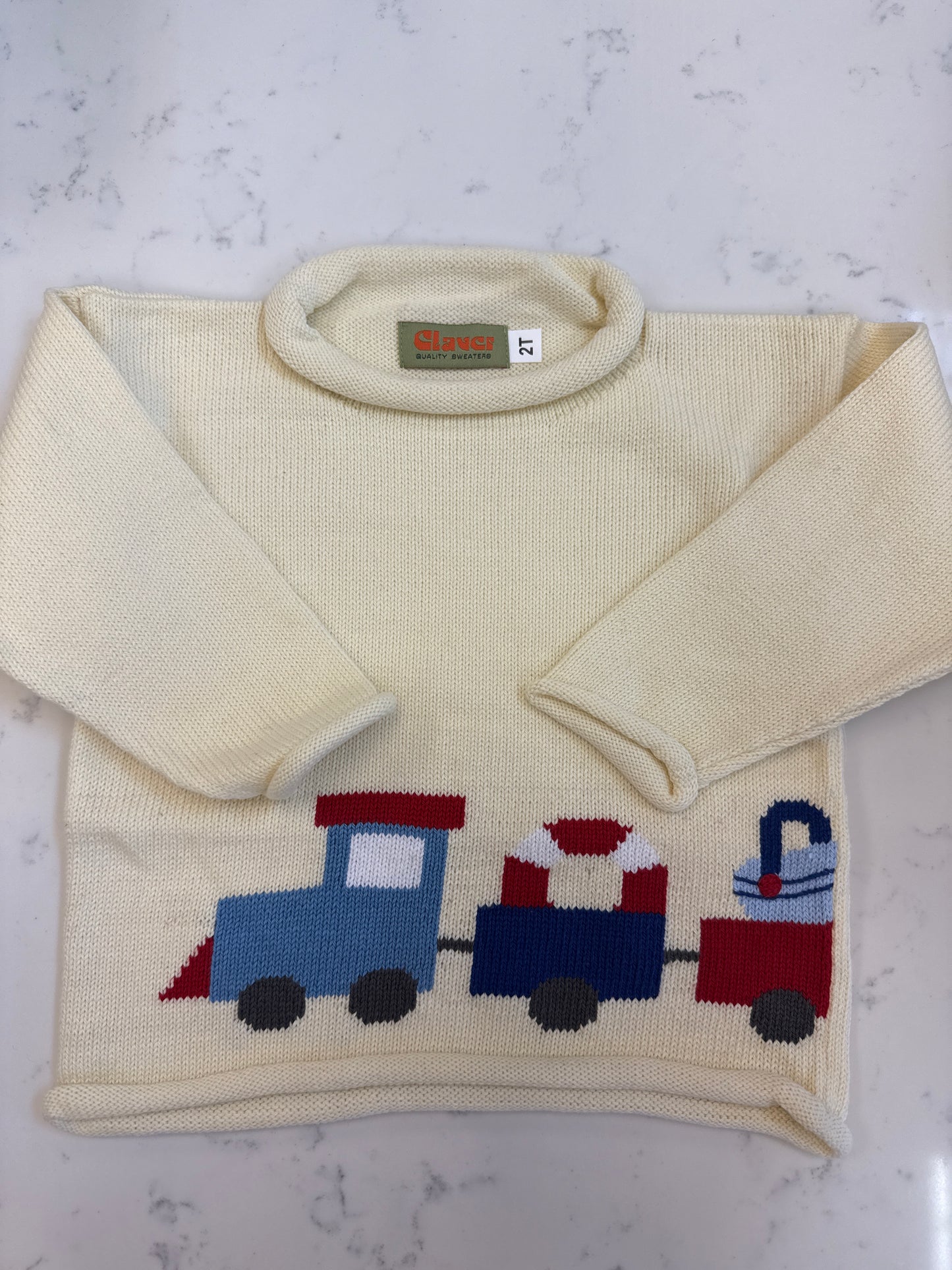 Train with Beach Supplies Sweater