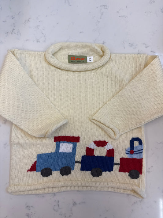 Train with Beach Supplies Sweater