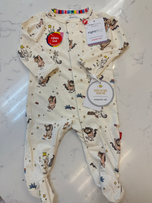 Where the Wild Things Are Right Fit Footie