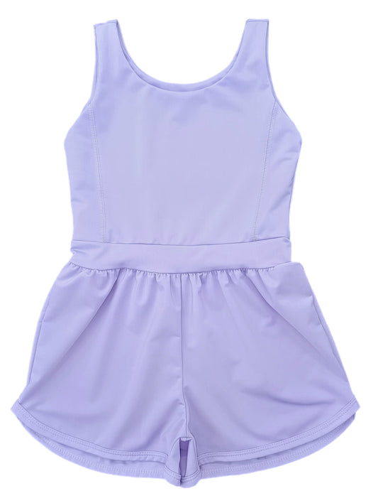 Lavender Athleisure Romper