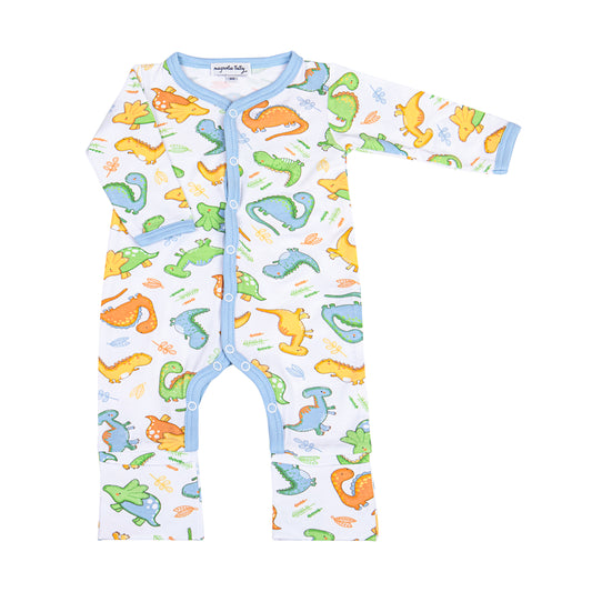 Dino Dreams Printed Playsuit Light Blue