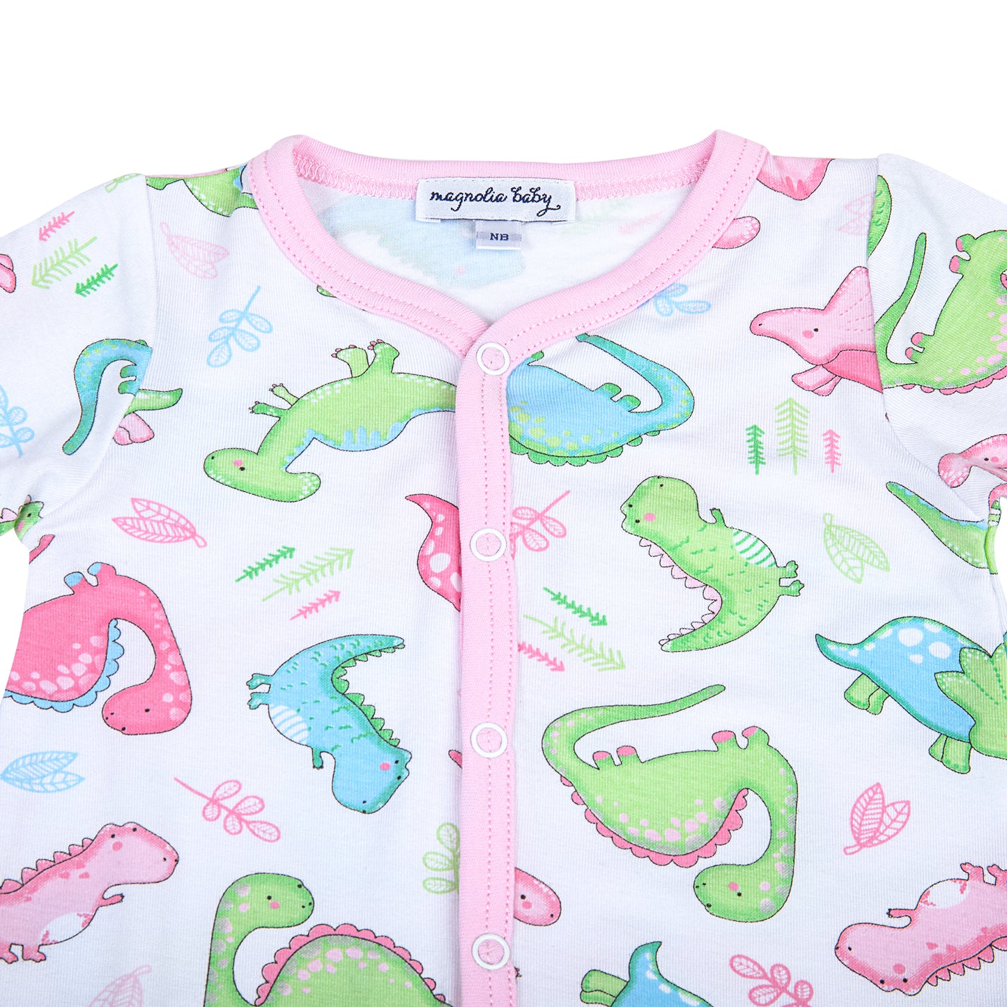 Dino Dreams Printed Playsuit Pink