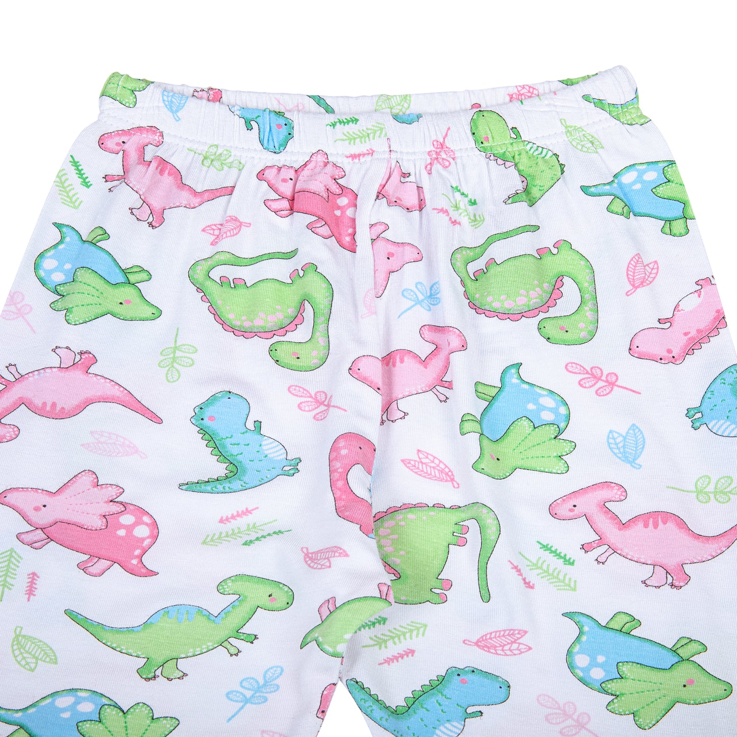 Dino Dreams Long Pajamas Pink