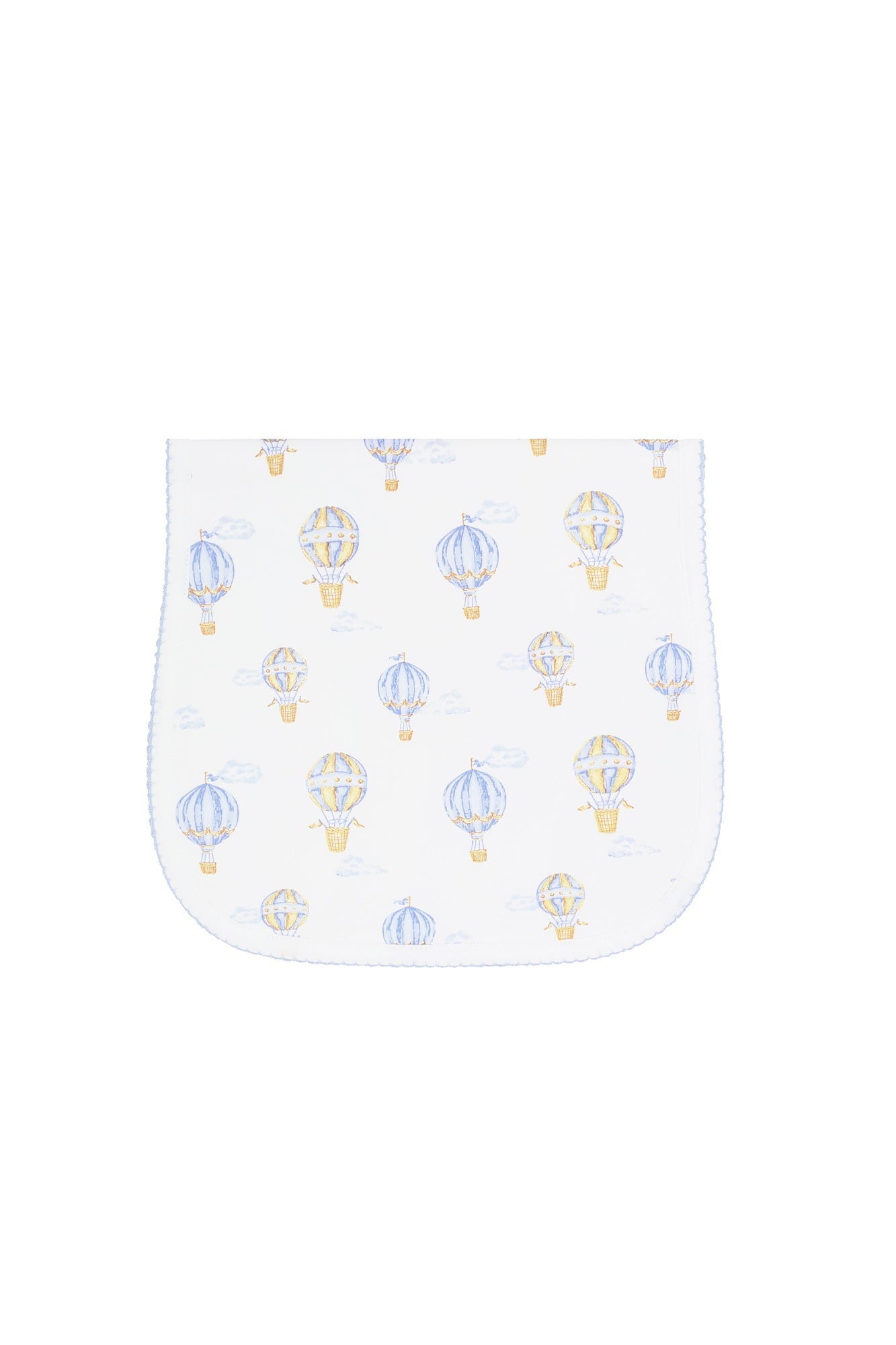 Blue Balloons Print Burp Cloth