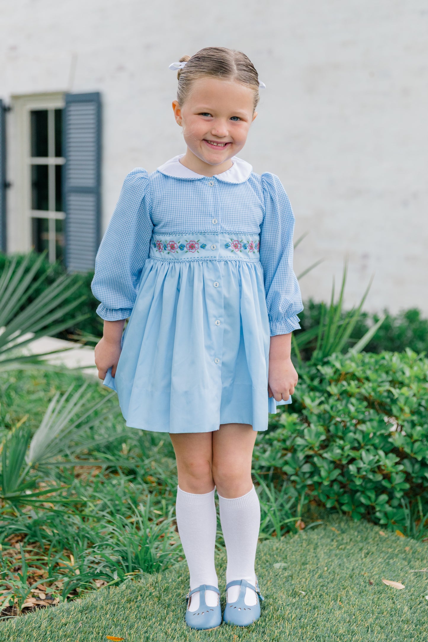 Beckett Blue Flower Dress