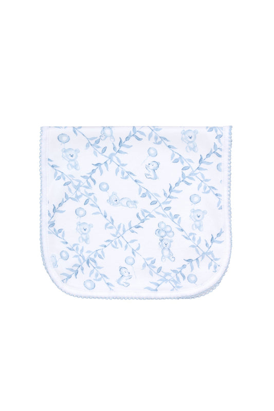 Blue Bears Trellace Burp Cloth