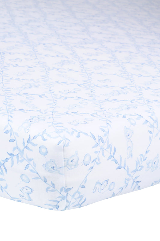 Blue Bears Trellace Crib Sheets