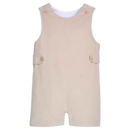 Button Tab John John - Stone Corduroy