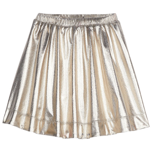 Circle Skirt Gold Lame