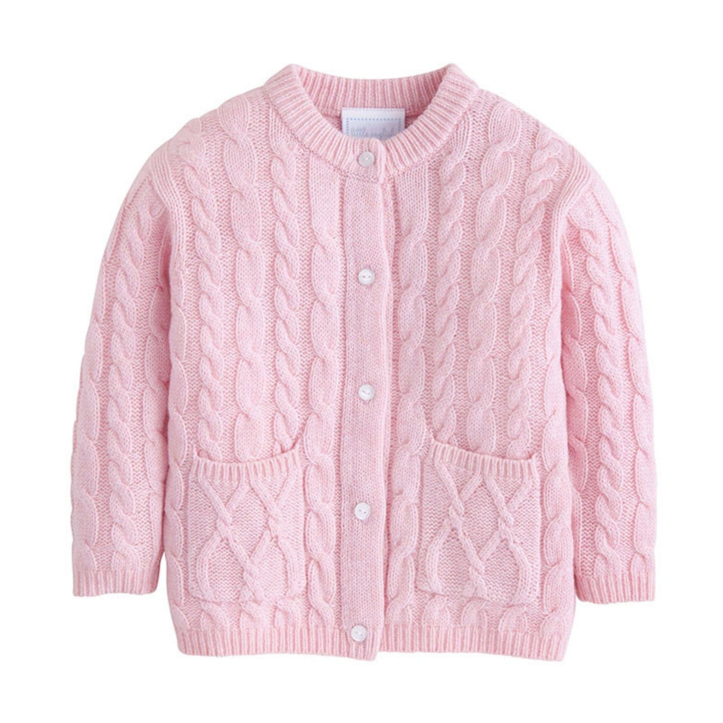 Classic Cashmere Blend Cardigan Light Pink