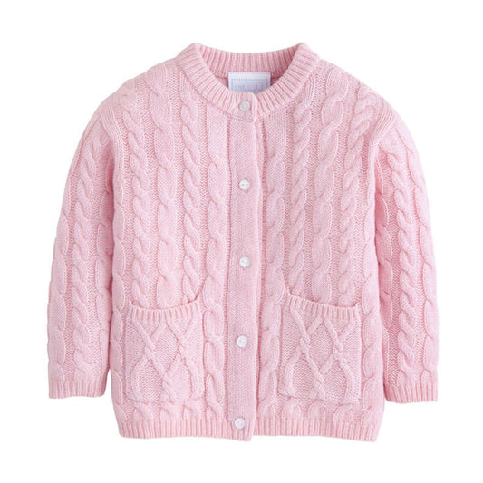 Classic Cashmere Blend Cardigan Light Pink