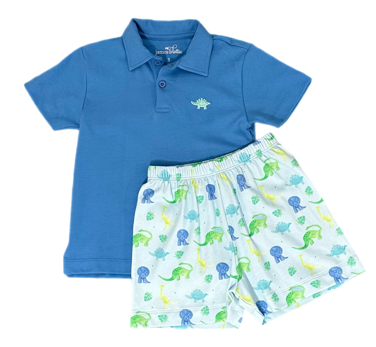 Dinosaur Blue Polo