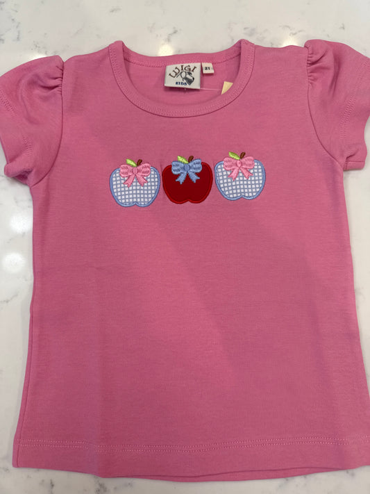 Bubblegum Shirt w/ Bow Apples
