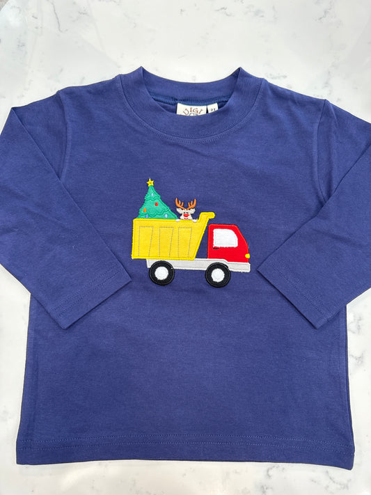 Dump Truck w/ Christmas Tree LS T-Shirt