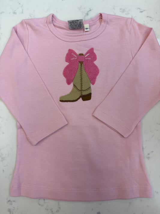 Cowgirl Boot with Bow Shirt
