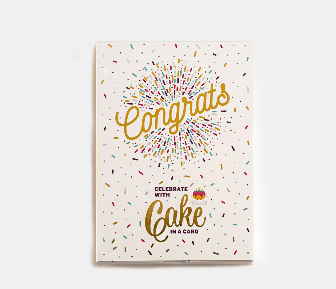 Congrats Cake Card- Vanilla
