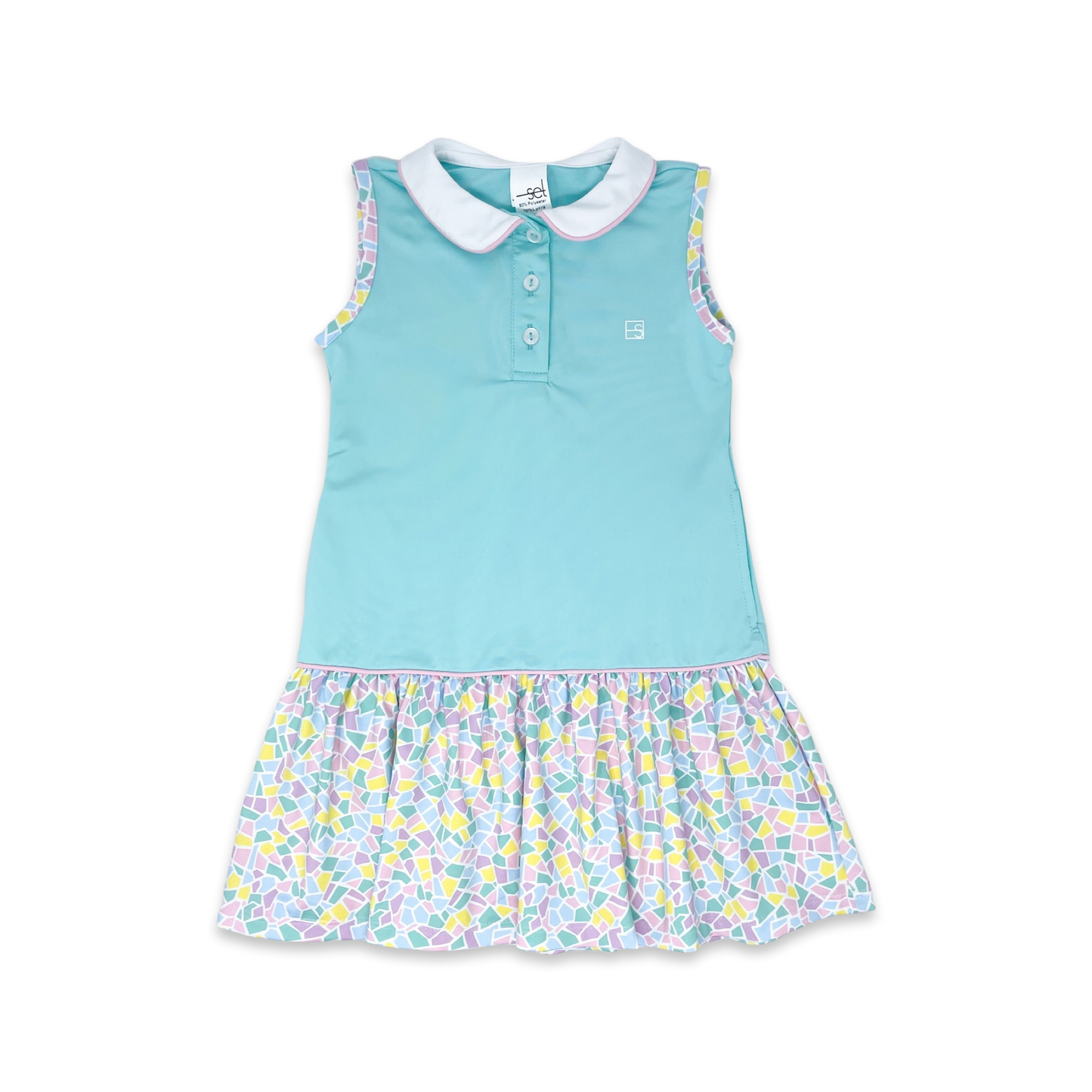 Darla Dress - Totally Turquoise, Mosaic