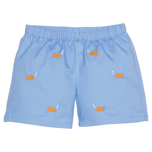 Embroidered Basic Short Goldfish
