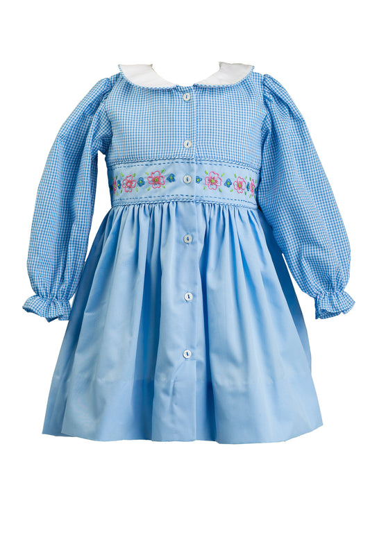 Beckett Blue Flower Dress
