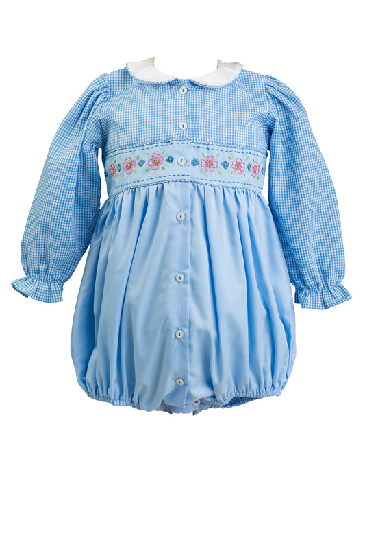 Beckett Blue Flower Bubble