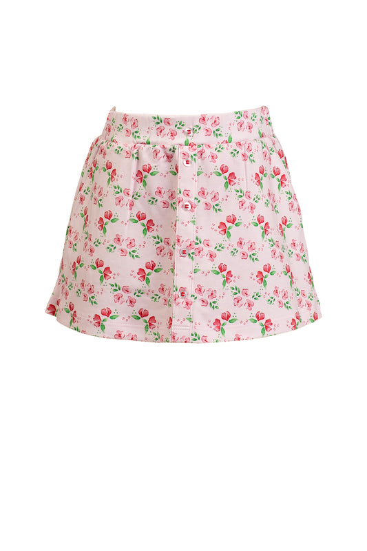 Zinnia Blooms Scallop Skirt