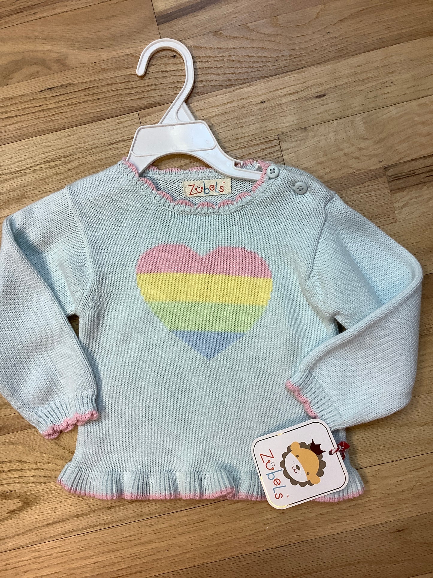 Rainbow Heart Sweater