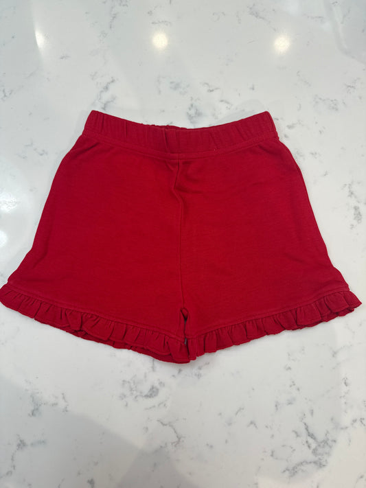 Ruffle Shorts Red