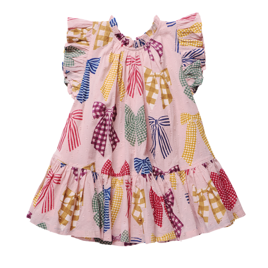 Patterned Bows Harper Dress