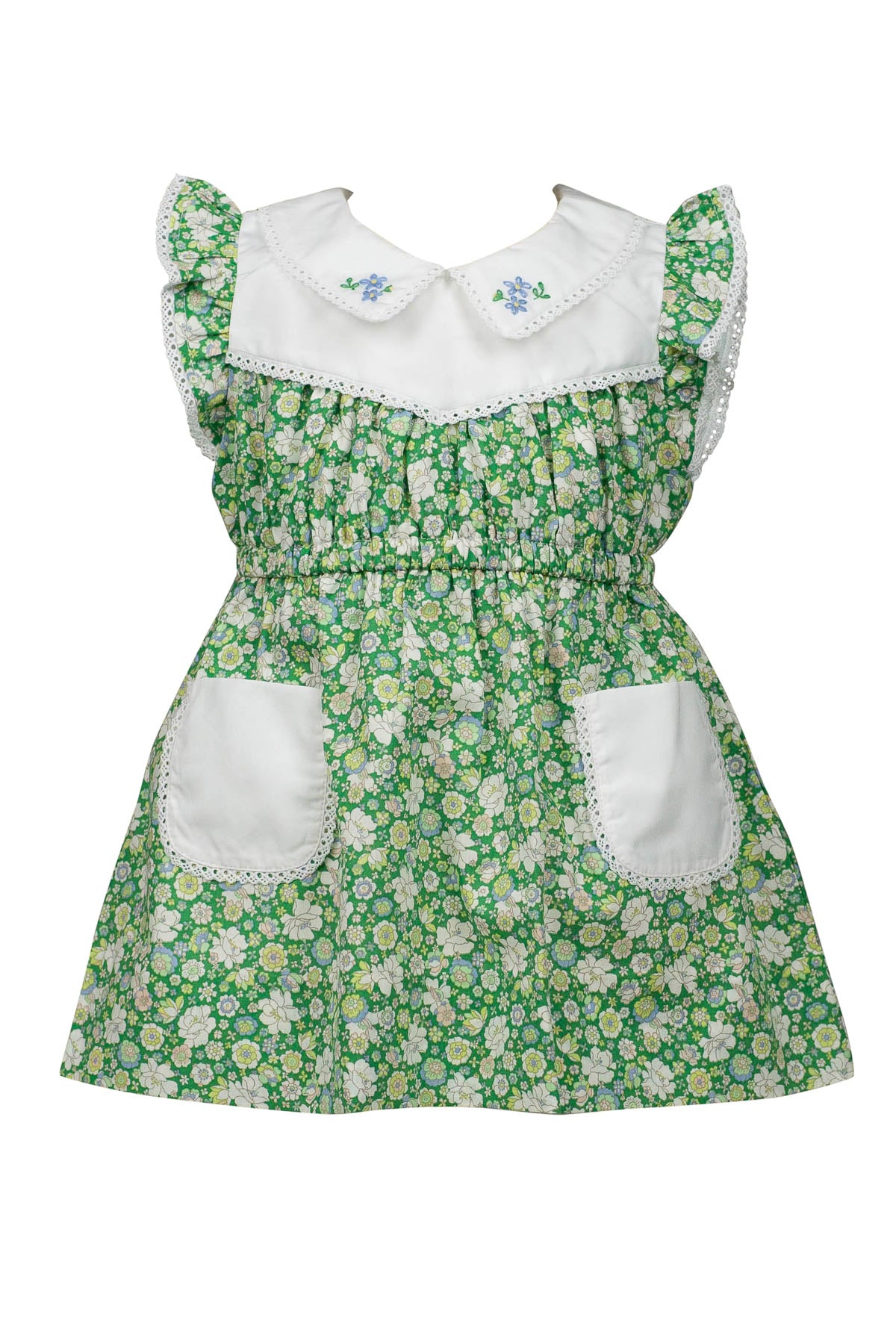 Francesca Flower Dress Green Floral