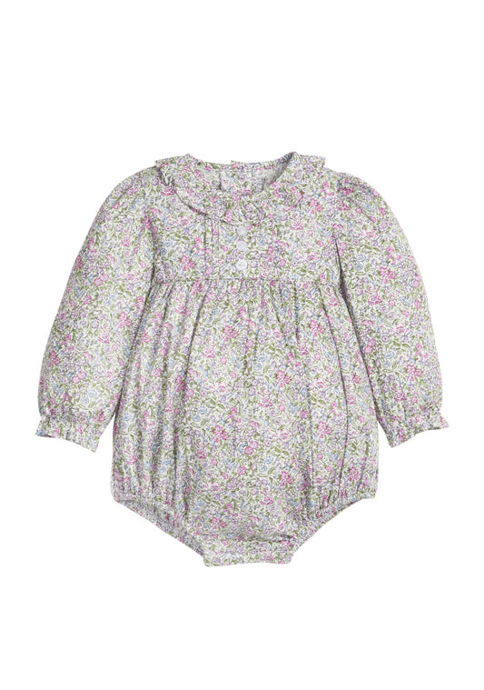 Pleated Caroline Bubble- Lavender Gables Floral