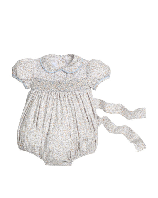 Smocked Peter Pan Bubble- Winthrop Floral