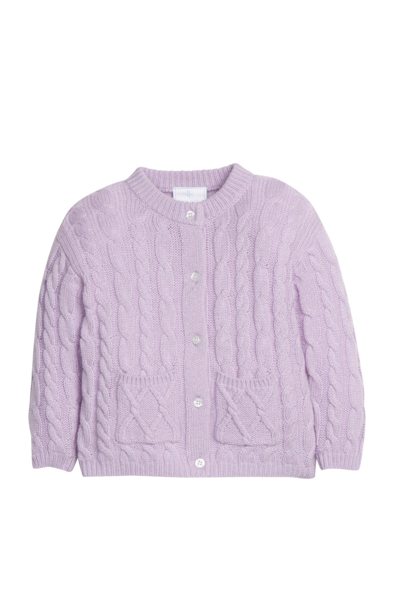 Classic Cashmere Blend Cardigan- Lavender