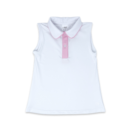 Gabby Shirt - Pure Coconut, Cotton Candy Pink