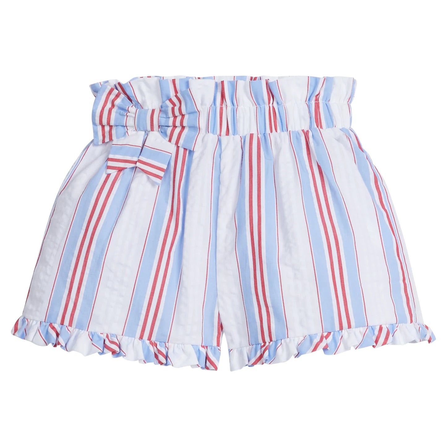 Paperbag Bow Short- Americana Stripe