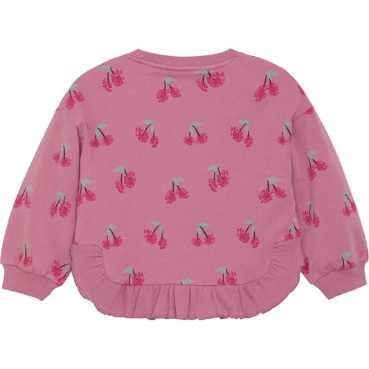 Minymo LS AOP Sweatshirt - Mauve Orchid